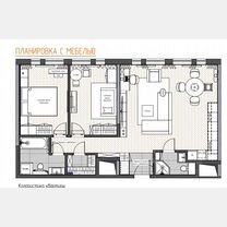 4-к. квартира, 83 м², 7/32 эт.