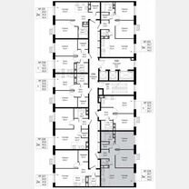 3-к. квартира, 54,2 м², 6/22 эт.